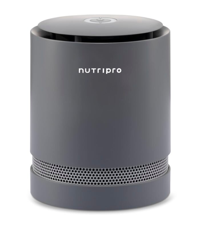 Air Purifier For Home & Office 300 sq.ft, H13 HEPA, Activated Carbon, Removes 99.99% Pollutants & Micro Allergens - (Grey)