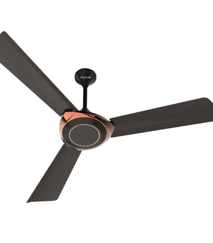 Star Rated, 1200mm Ceiling Fan For Home | High Speed & Air Delivery | Saves Up To 33% Electricity, 100% Copper, Rust-Proof Blades, 52 Watt | 2-yr Warranty【Jaco Bean Bronze Gold】