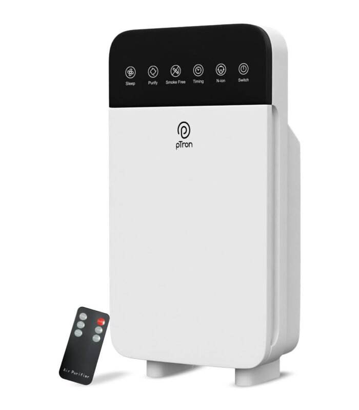 Air Purifier H1 for Home & Office, 4-Stage Filtration, HEPA 13 Filter, Activated Carbon, Removes 99.97% Pollutants, Allergens, Pet Danger, Smoke, Dust, Pollens, Long Filter Life (White)