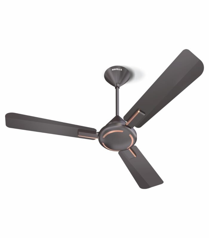 1200mm Ambrose Energy Saving High Speed Ceiling Fan|Premium Finish, Deco.Fan, Elegant Looks, High Air Delivery, 100% Pure Copper Motor|2 Yr Warranty by Brand | (Pack of 1, Copper)