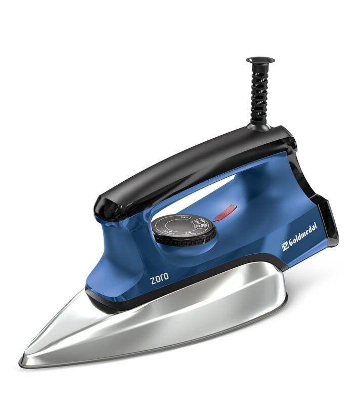 1100W Dry Iron| Non-stick Premium Triple Coated Soleplate| 5 Fabric Setting|1.8 Meter Cord|360° Swivel Cord| Indicator Lamp for Heating| 2.5 Years Warranty| Light Weight (Blue)