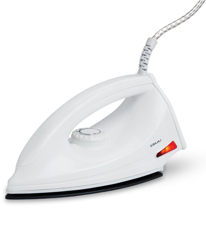 1000 Watts Dry Iron | Advance Soleplate And Anti-Bacterial German Coating Technology | Thermol Fuse Safety | Auto Shut-Off | Cool Touch Body | 2 Yr Warranty 【White】