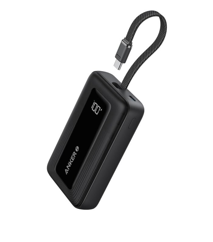 Portable Charger,10,000mAh 30W Power Bank,USB-C in & Out Fast Charging Battery Pack,Travel Essential Phone Power Bank,for iPhone 16/15/14/13/12,iPad,MacBook,Galaxy,Google,and More,Black