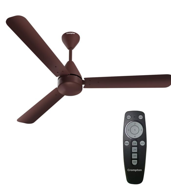 1200mm BLDC Ceiling Fan | Point Anywhere Remote Control | BEE 5 Star Rated Energy Efficient | Superior Air Delivery | Anti-Rust | 2 Year Manufacturer Warranty | Brown