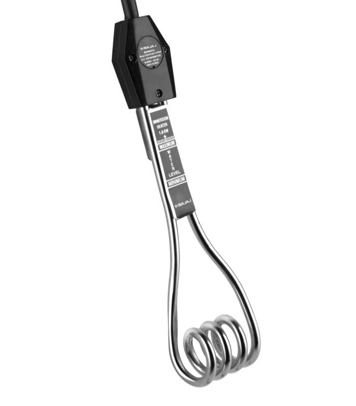 1000 W Immersion Water Heater Rod | Nickel-Plated Heating Element | 2 Year Warranty