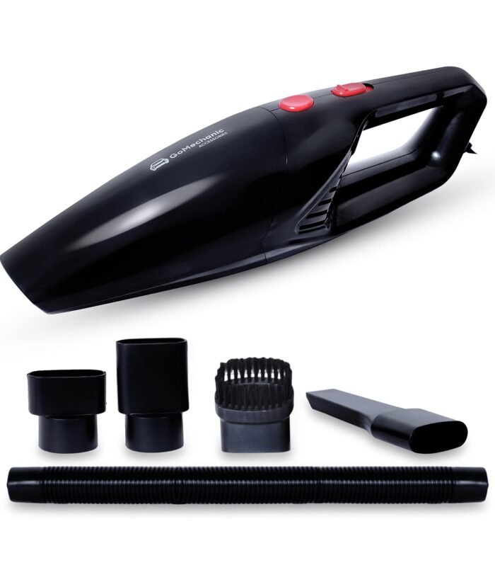 Handheld Super Suction Wet/Dry 4.5KPa Power Car Vacuum Cleaner with Anti-Bacterial Cleaning (Black)