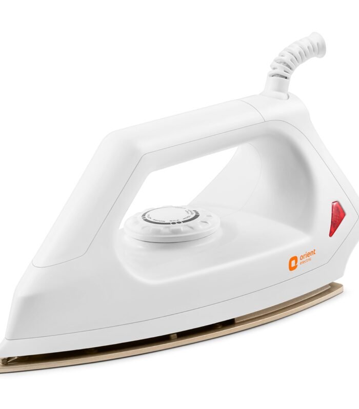1000W Dry iron (Press) | Non-stick Weilburger coating| Silver Layered Thermostat| G-shaped heating element| ISI certified| 2-year replacement warranty by Orient