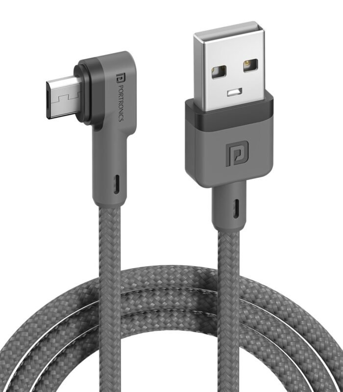 1.2Mtr, Fast Charging 3A Micro USB Cable with Charge & Sync Function (Grey)