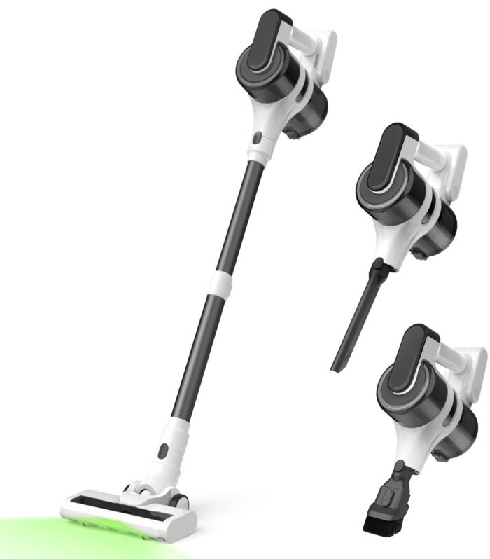 Stick Vacuum Cleaner Cordless,Vacuum Cleaner for Home Use Wet and Dry,Sweep 3-in-1 Handheld Vacuum Cleaners,20W 16 Kpa Suction with Washable Filter Multi Nozzle for Sofa, Toys