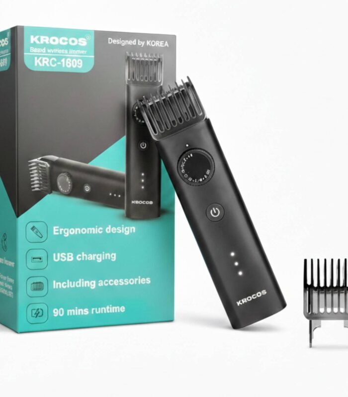 Beard Trimmer for Men, 90 minutes runtime, USB Charging, Stainless Steel Blades, IPX6 Waterproof, Long-Lasting Battery (Beard)