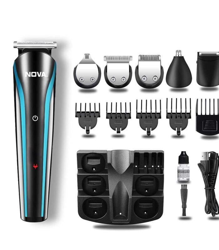 Rechargeable: 60 Minutes Runtime Multi Grooming Trimmer for Men (Blue)