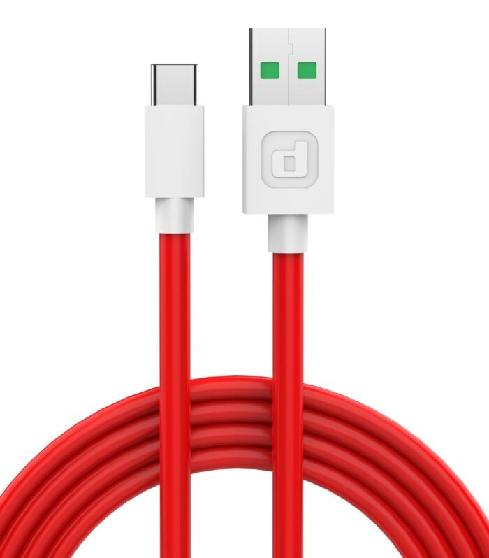 Blaze Ultra 50W USB Type C Cable 3.5 A 1 m Supports All Fast Charging Technologies (Compatible with Mobile, Tablet, Laptop, Speakers, Red, One Cable)