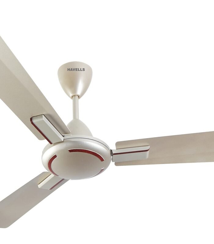 1200mm Ambrose Energy Saving High Speed Ceiling Fan|Premium Finish, Deco.Fan, Elegant Looks, High Air Delivery, 100% Pure Copper Motor|2 Yr Warranty by Brand | (Pack of 1, Gold Mist Wood)