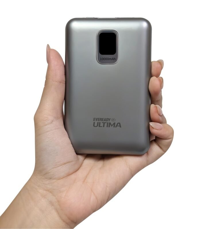 Power Bank PB 20, 10,000mAh, 22.5W Fast Charging, Dual Output, USB-C & USB-A, Overcharging Protection, Compatible with iPhone, Android & Qi Devices, Includes Cable & Warranty, Black