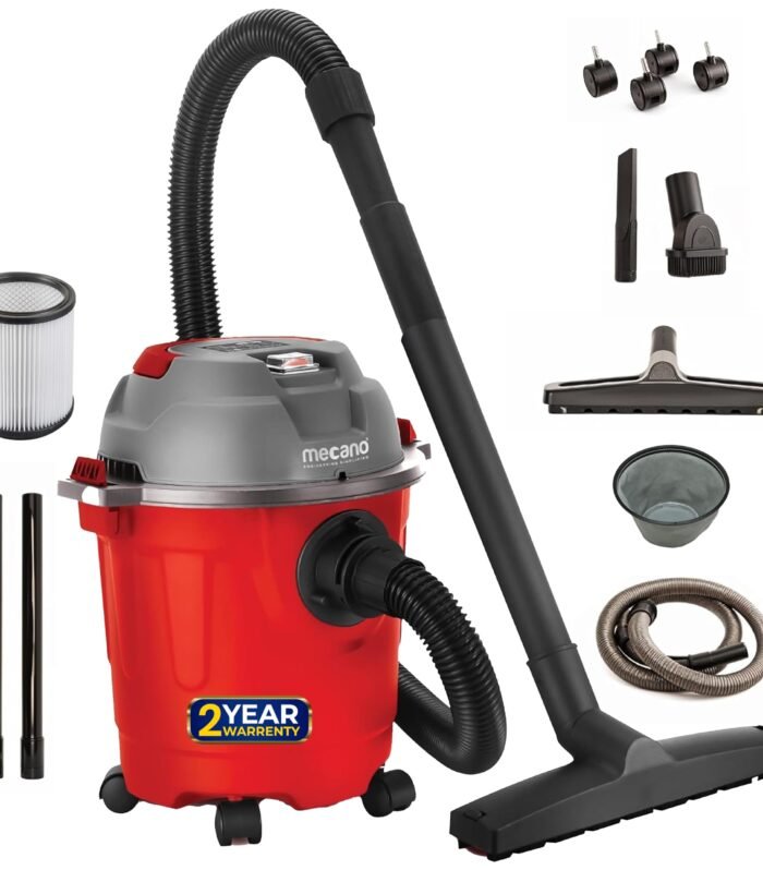 1000 Wet and Dry Vacuum Cleaner for Home, 1000W Powerful Motor, 10L Capacity, HEPA Filter, Blower Function, 16.5 kPa Suction, Multipurpose Cleaning with Accessories