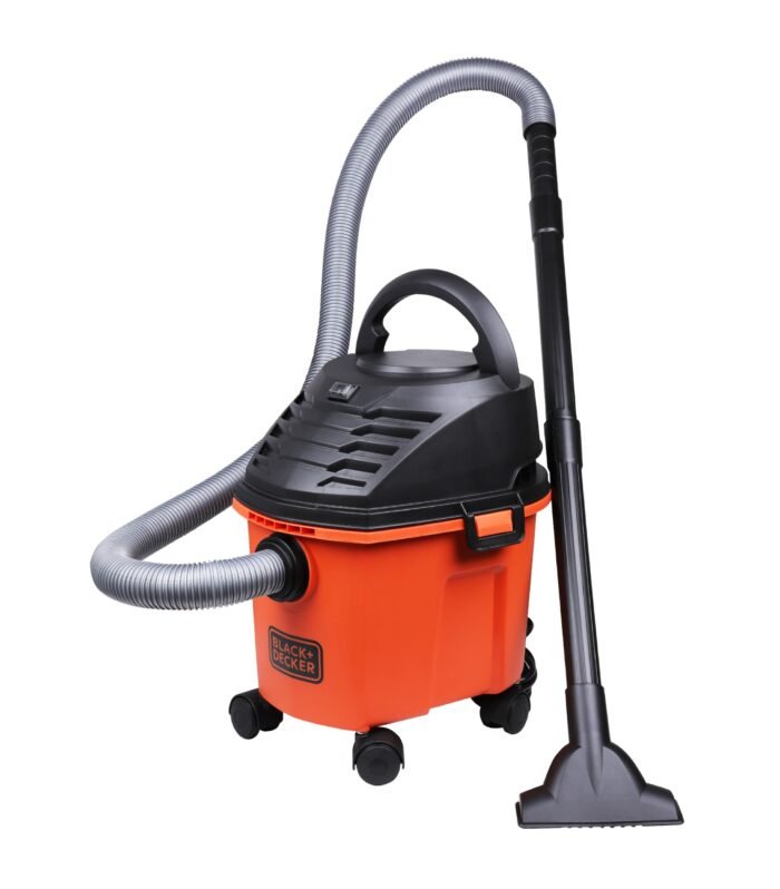 Wet and Dry Vacuum Cleaner with Cannister Body, 1000 W, Powerful Suction, 8L Capacity, 220V Vacuum Cleaner for Home Use, 1 Year Manufacturer Warranty(Red/Black)