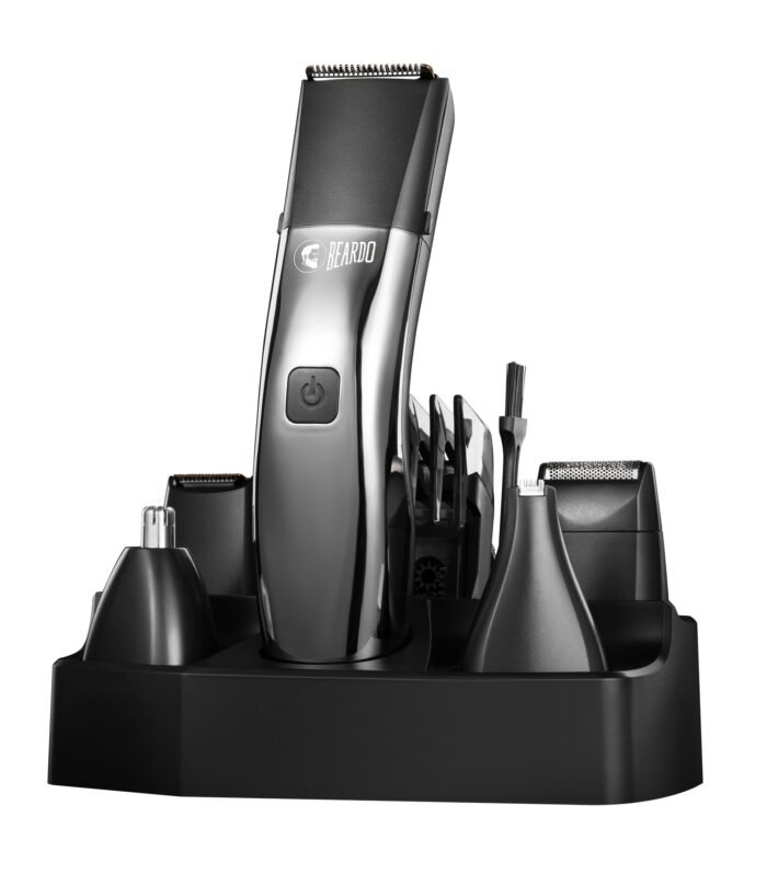 Beast Multipurpose Full Body Groomer Trimmer Set For Men | 40 Length Settings | 8 attachments | Beard/Hair/Body/Precision/Ear/Nose Trimmer|With Dock|90 min. run time | All-in-1 trimmer