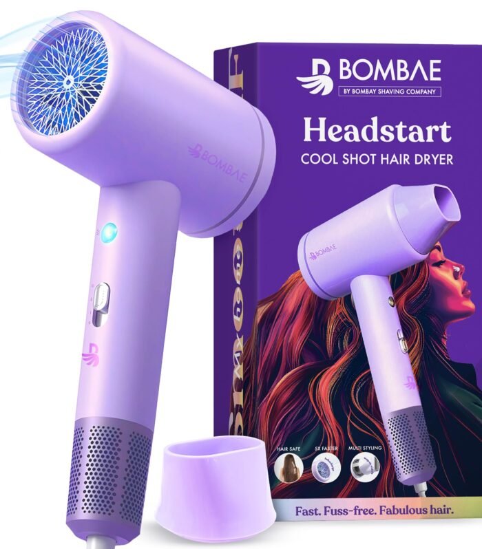 Hair Dryer | 1600 Watts | Cool Air Setting | Cool Shot Headstart Hair Dryer | 3 Temperatures Cool, Warm, Hot with LED Sensor | 5X Faster Salon Blow Dry