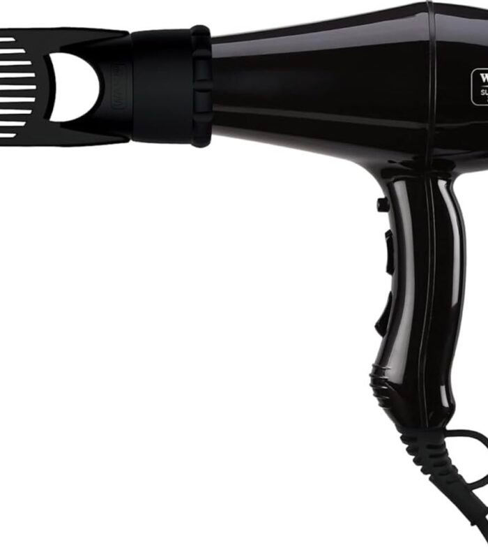 WPHD4-0024 Super Dry Professional 2400 Watts Styling Hair Dryer with Ionic Technology, Powerful airflow 16 m/s, Secondary thermal fuse, Removable filter, Cool Shot Button Black, 2 Concenrators, 1 Diffuser & 1 Pik for Styling, WPHD4-0024